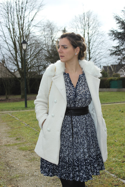 robe maje en hiver, sac rouge zara, les petites bulles de ma vie