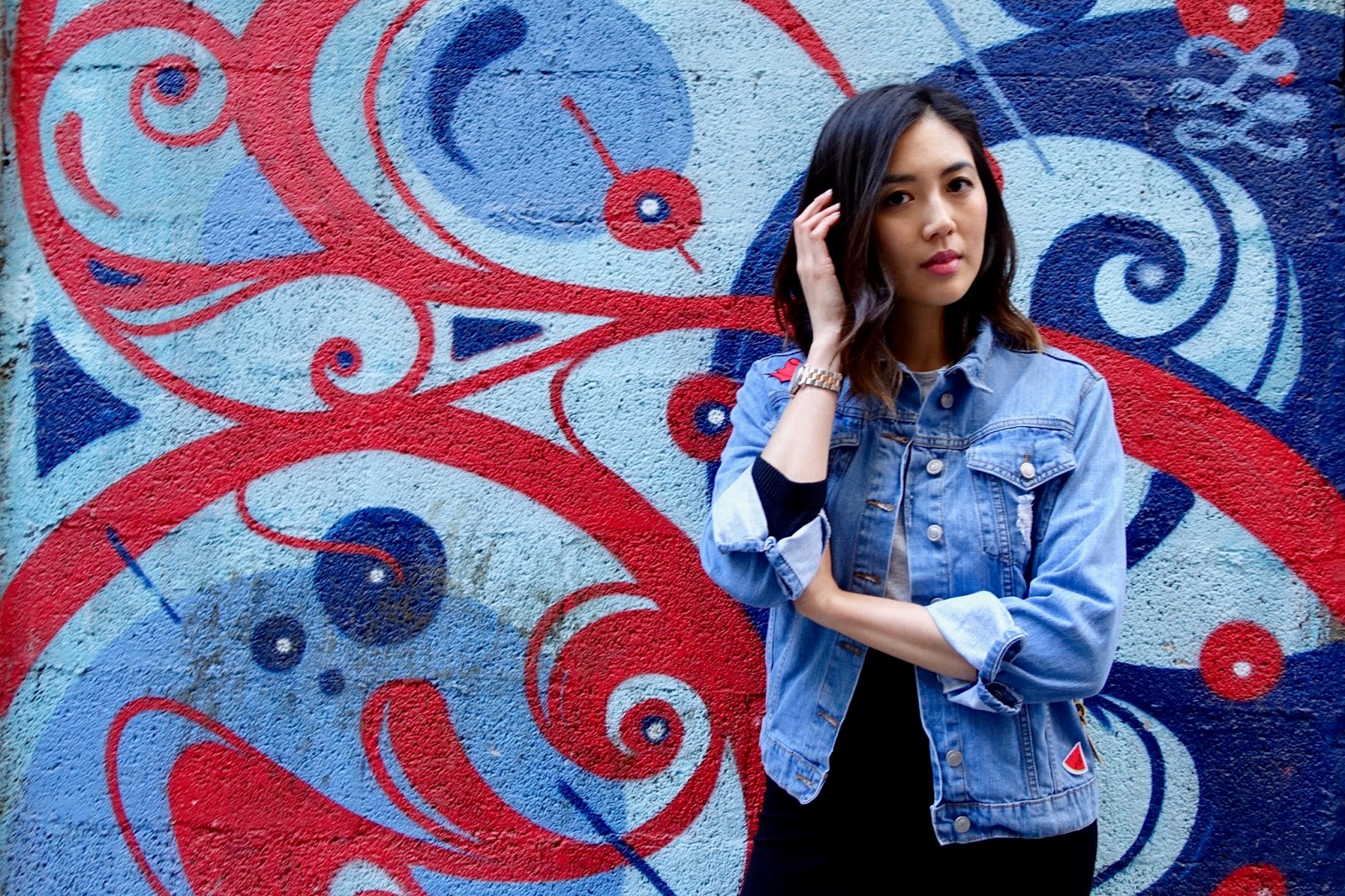 diy patch denim jacket