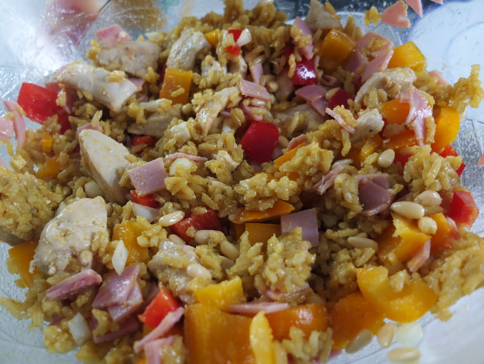 Reissalat mit Curry und Apfel