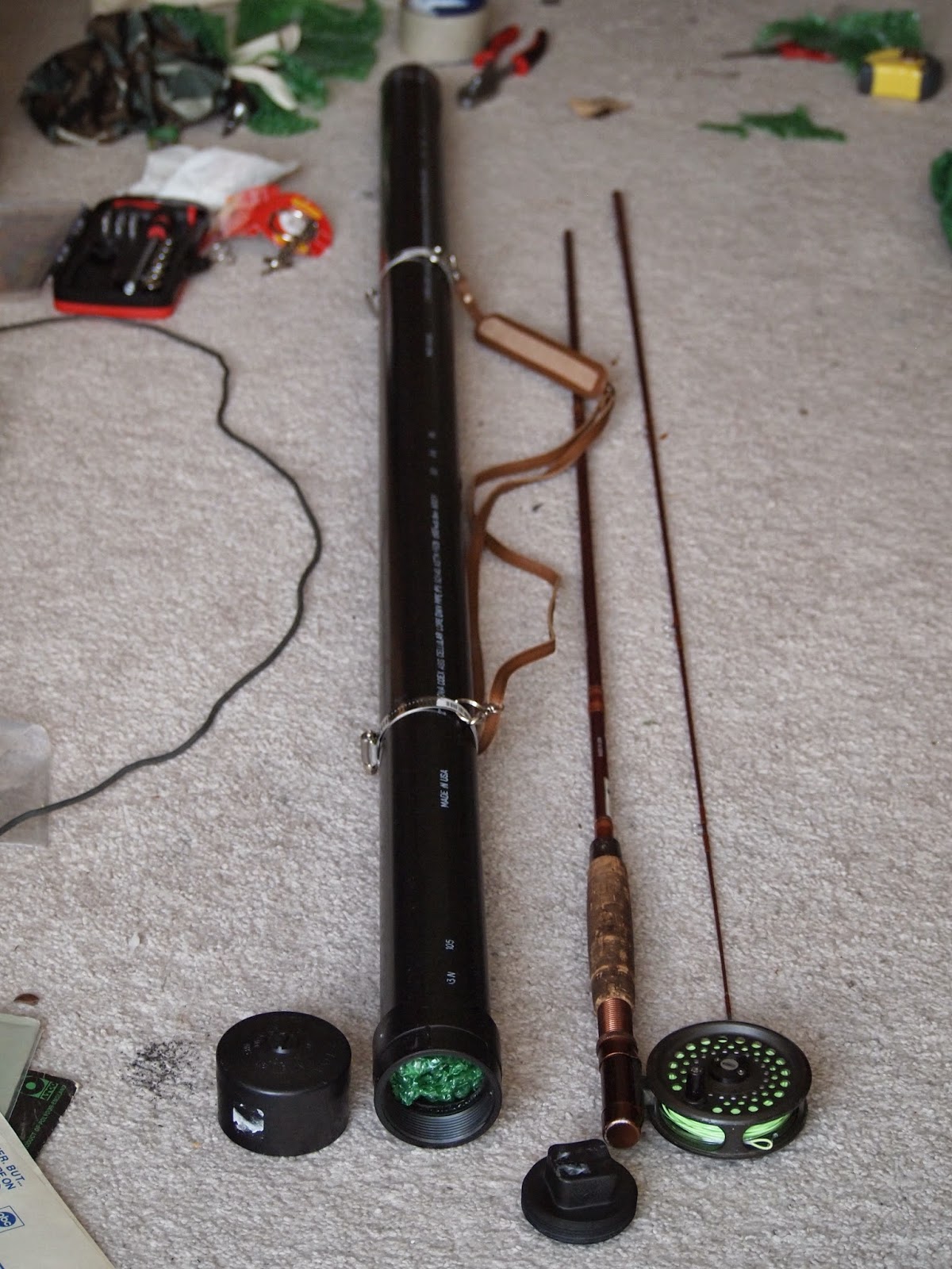 Rumtea's Hobbies DIY Fly rod and reel case!