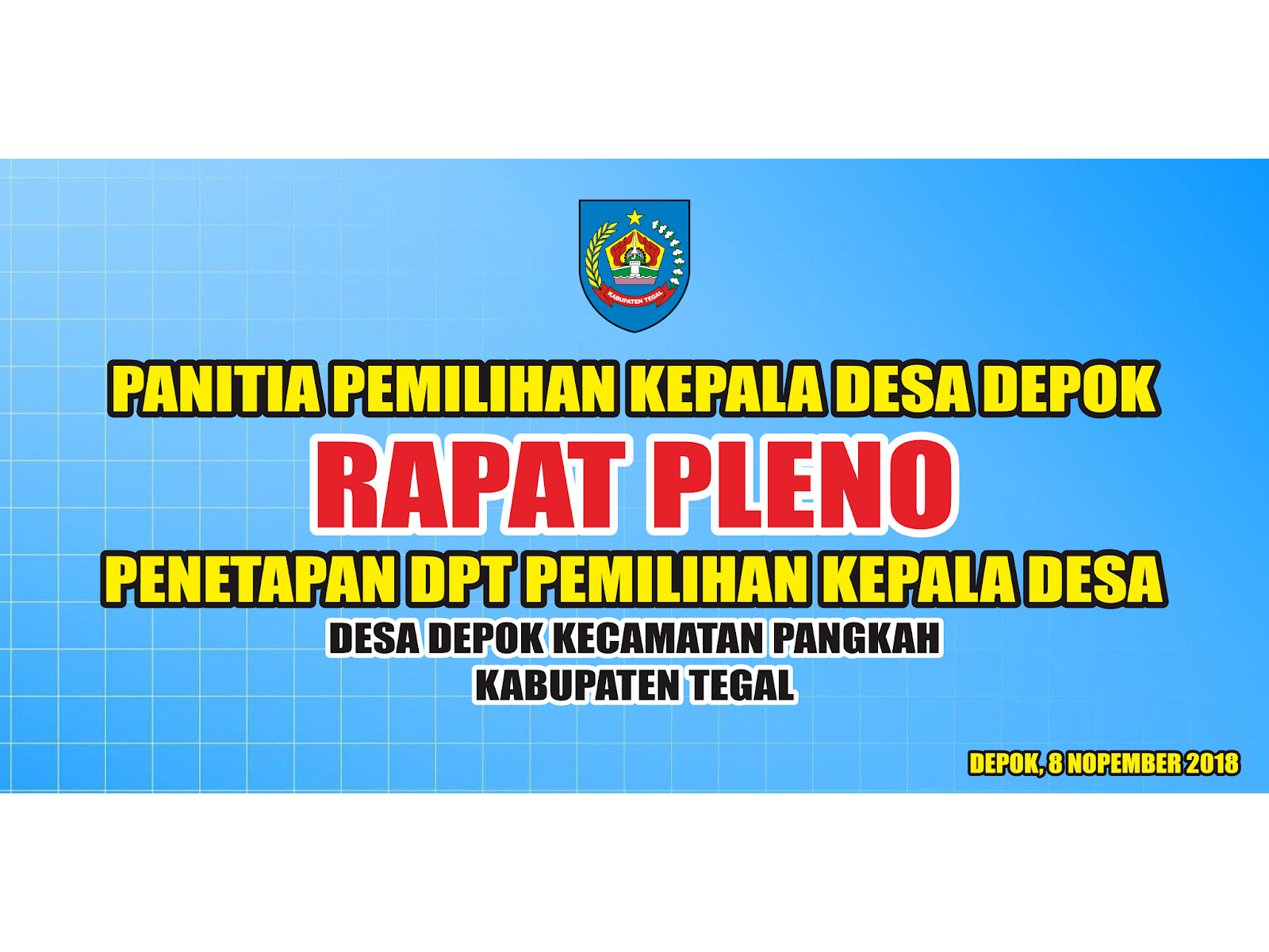 Download Desain Banner Rapat Pleno PILKADES CDR, PNG, AI | DODO GRAFIS