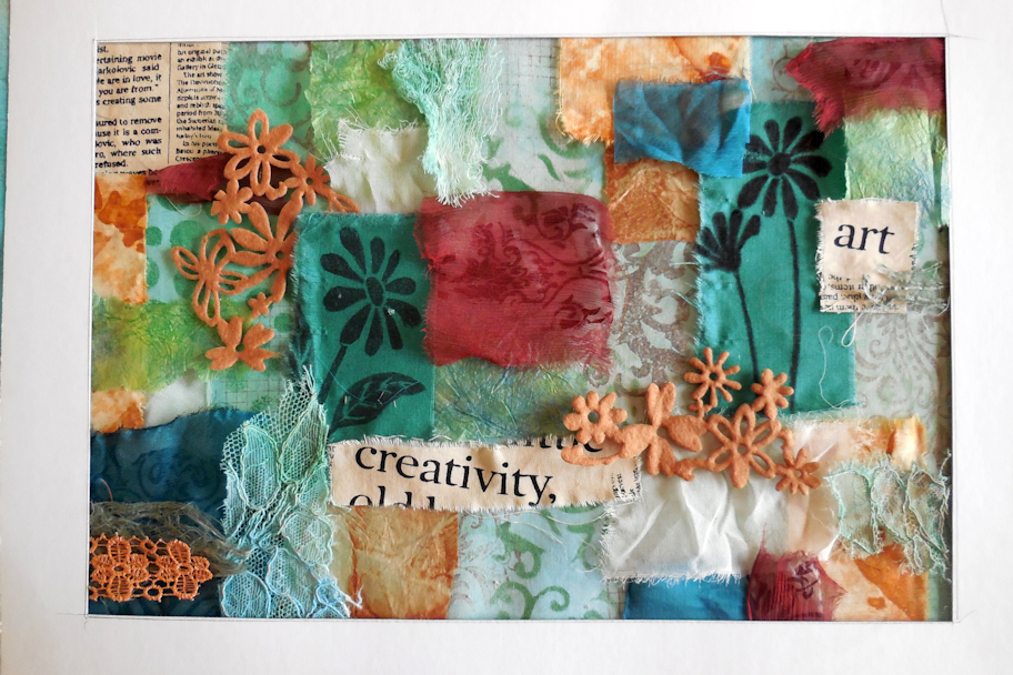 Creative days Mixed media textile