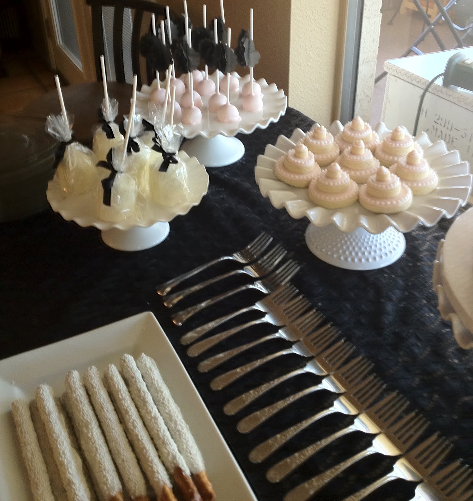 Susan Crabtree Bridal Shower Dessert Table