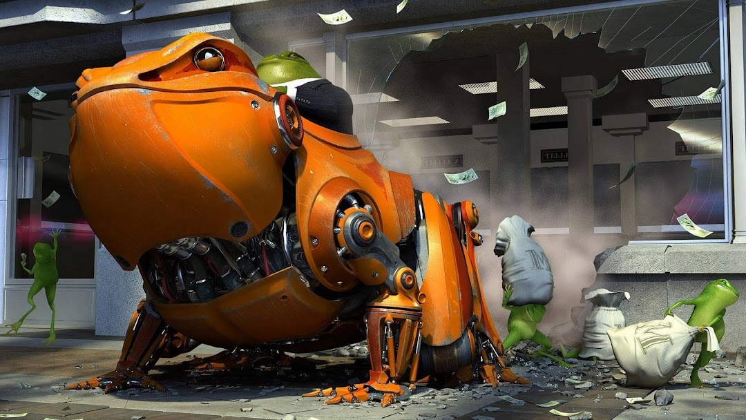 Robot Frog hd wallpaper