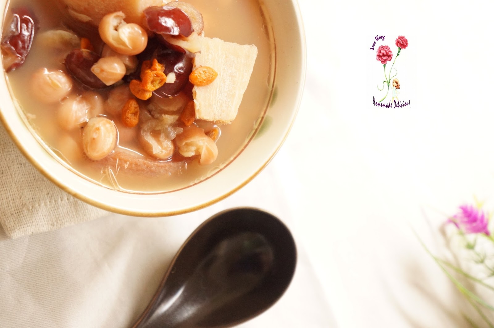 美味 。生活 ~ 小馆: 《 珍珠豆排骨汤 / Pearl Beans Pork Spare Ribs Soup