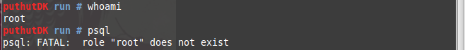 Fatal role does not exist. Fatal role does not exist