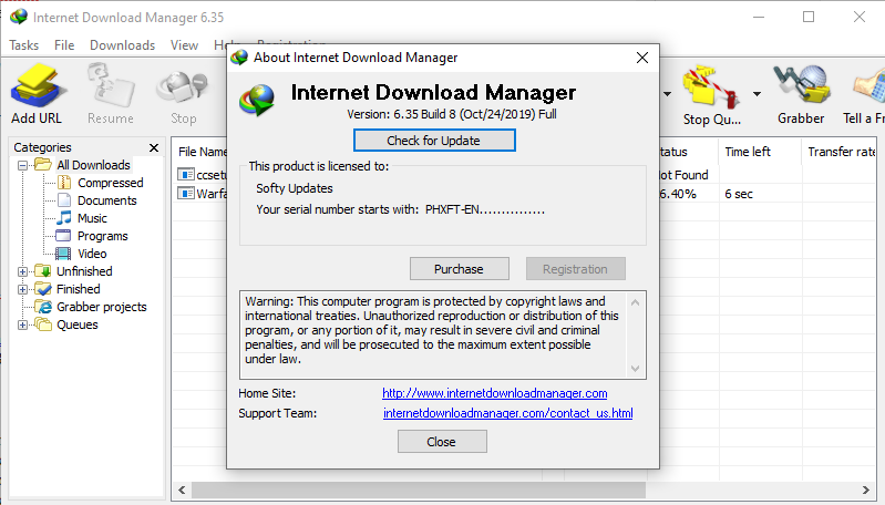 Internet Download Manager 6.35 Build 8