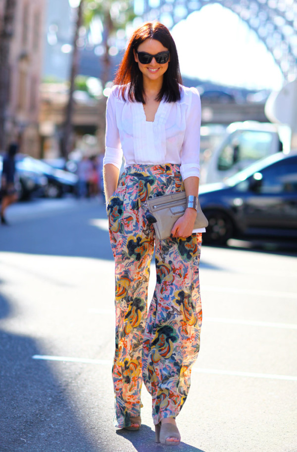 trendy tops for palazzo pants