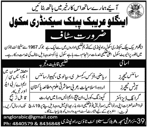 Find All Government Private Jobs In Pakistan Job For Teachers Advertisement Newspaper