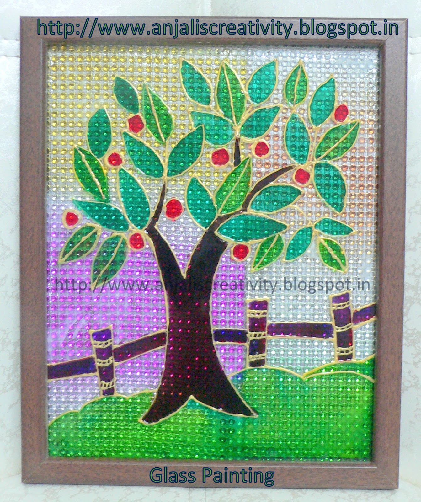 Anjali's Creativity GLASS PAINTING