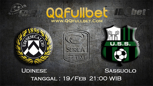 PREDIKSIBOLA - PREDIKSI TARUHAN UDINESE VS SASSUOLO 19 FEBRUARY 2017 (SERIE A ITALIA)