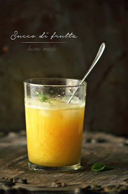 succo di frutta alla pesca - home made