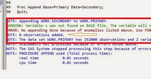 SASCERTGURU: Why We Use FORCE Option With PROC APPEND In SAS To Upload ...