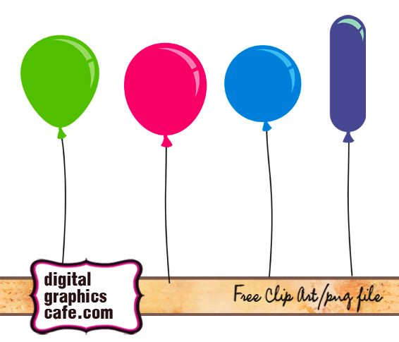 Free vector clip art, balloon images