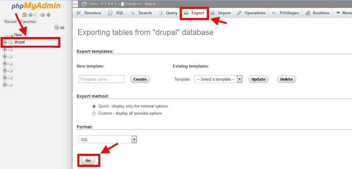 How To Backup Drupal Site Manually Beginner Guide Meralesson