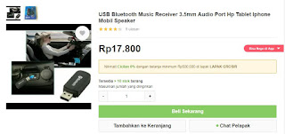 Bluetooth Music Receiver belanja Bluetooth Music Receiver di bukalapak