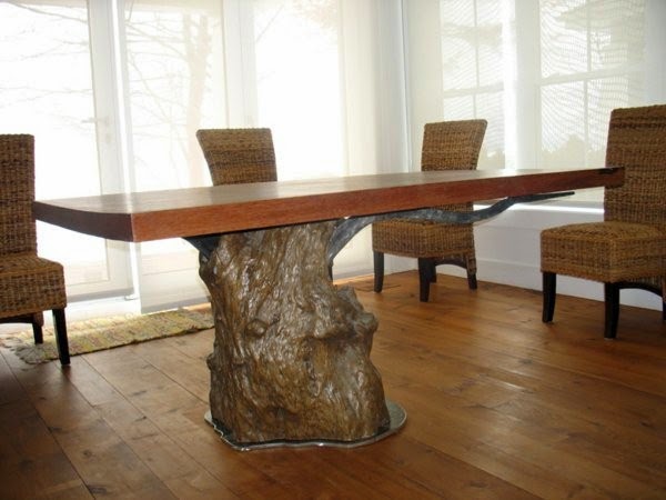 Interesting examples for modern solid wood table