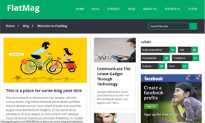 Template bloger keren, responsive, dan SEO friendly Template Flat Mag, responsive, dan SEO friendly