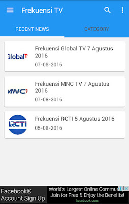 Aplikasi Android untuk Frekuensi TV Terbaru