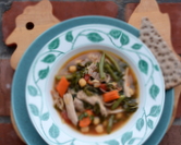 Slow Cooker Chicken, Chickpea & Kale Stew