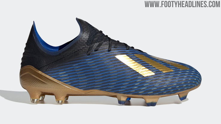 blue and gold adidas boots