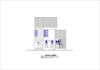 Gambar tampak rumah bertingkat minimalis tipe 92