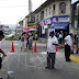 Agentes viales de Misantla pintan pasos peatonales en la ciudad