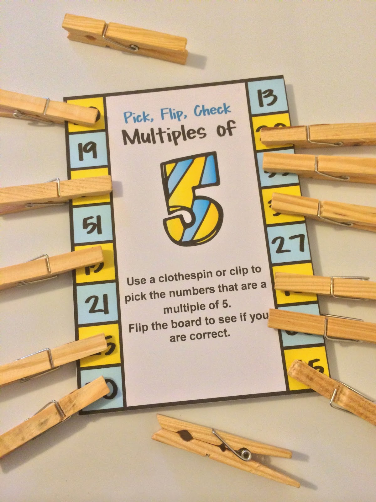 Fun Games 4 Learning Flip Math Cards Freebies