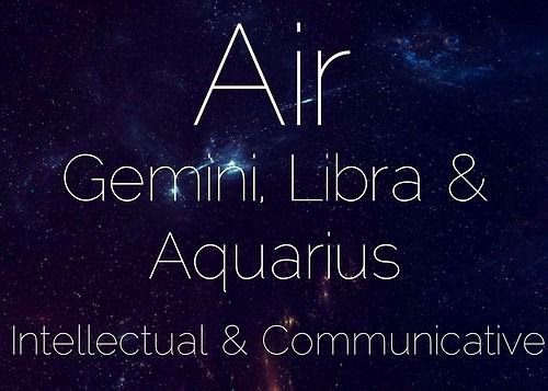 Libra, Aquarius and Gemini