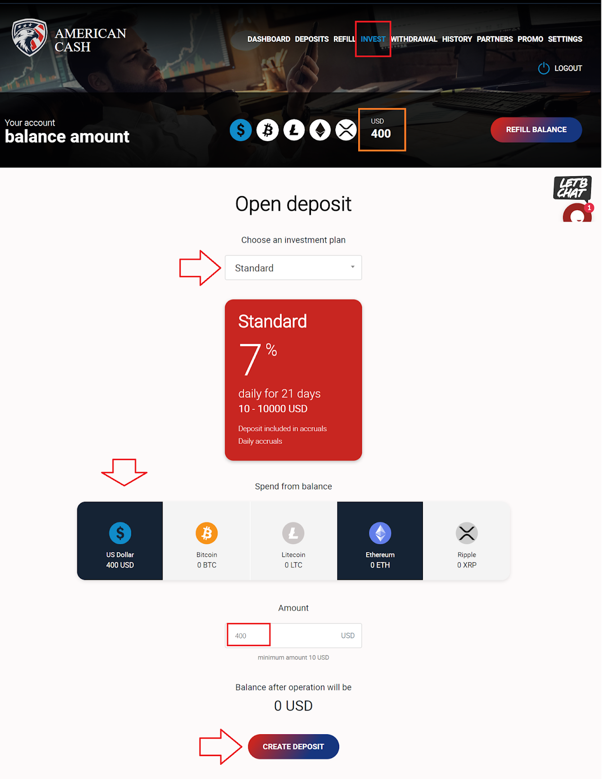https://american.cash/?upline=hyipola