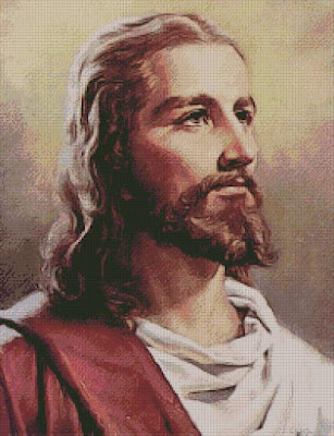 Jesus Face 01 a430 on International Cross Stitch