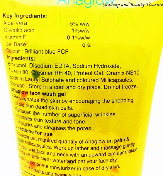 Makeup and Beauty Treasure Ahaglow Skin Rejuvenating Face Wash Gel Review