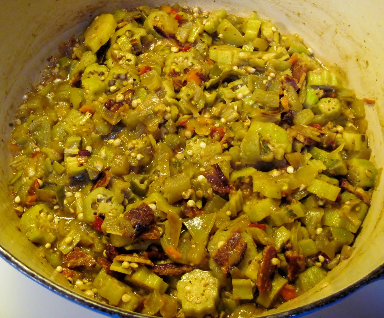 Carolina Sauce Company Green Tomato, Okra & Bacon Stew