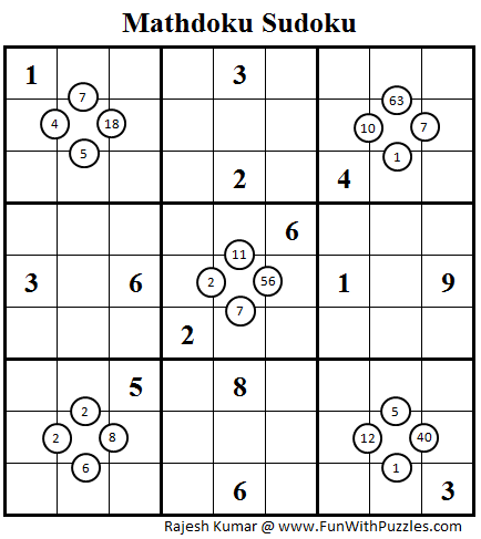 Mathdoku Sudoku (Daily Sudoku League #84)