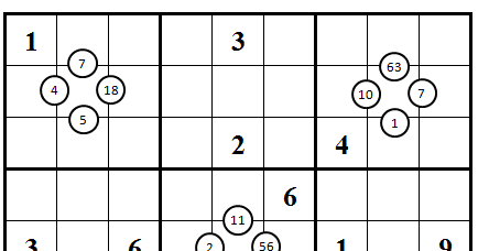 Mathdoku 9x9