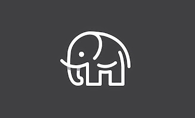 Overlapping technique Logo Elephant