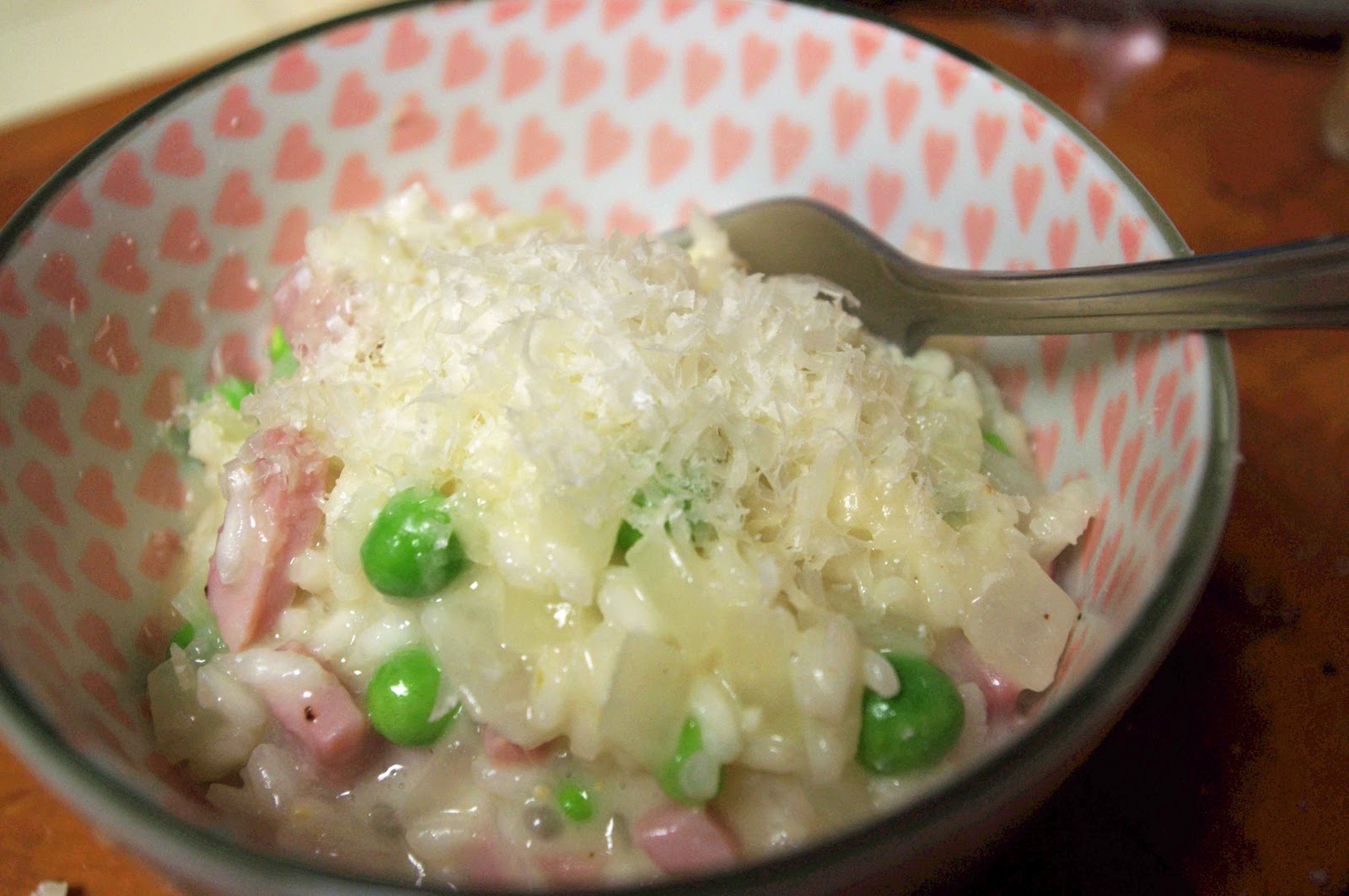 Niko and Nonnie Simply Spring Ham and Pea Risotto