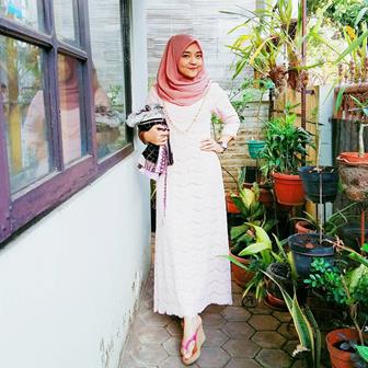 Baju Gamis Kombinasi Brokat Remaja Terbaru