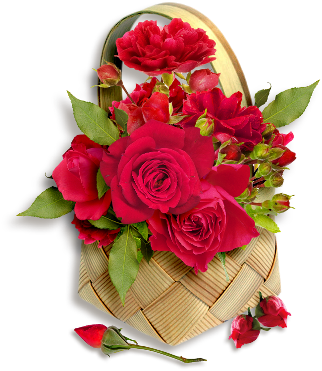 ForgetMeNot: red roses in baskets