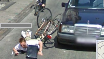 accidente captado por camaras de google street view