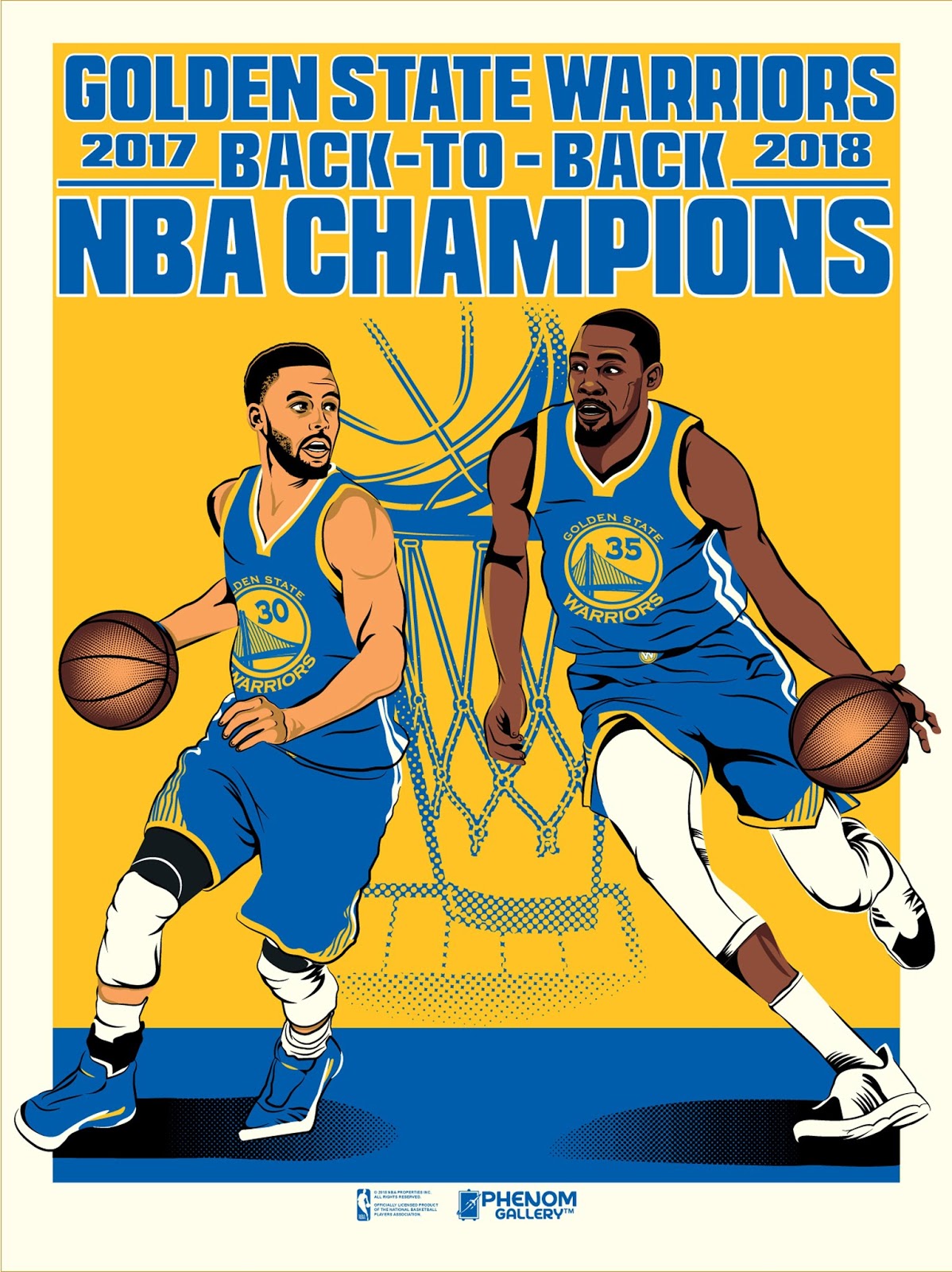 The Blot Says... Golden State Warriors 2018 Back To Back NBA Champions