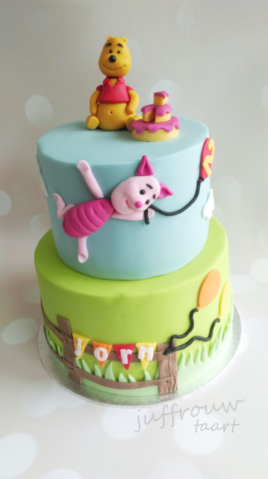 Juffrouw Taart Winnie the pooh taart