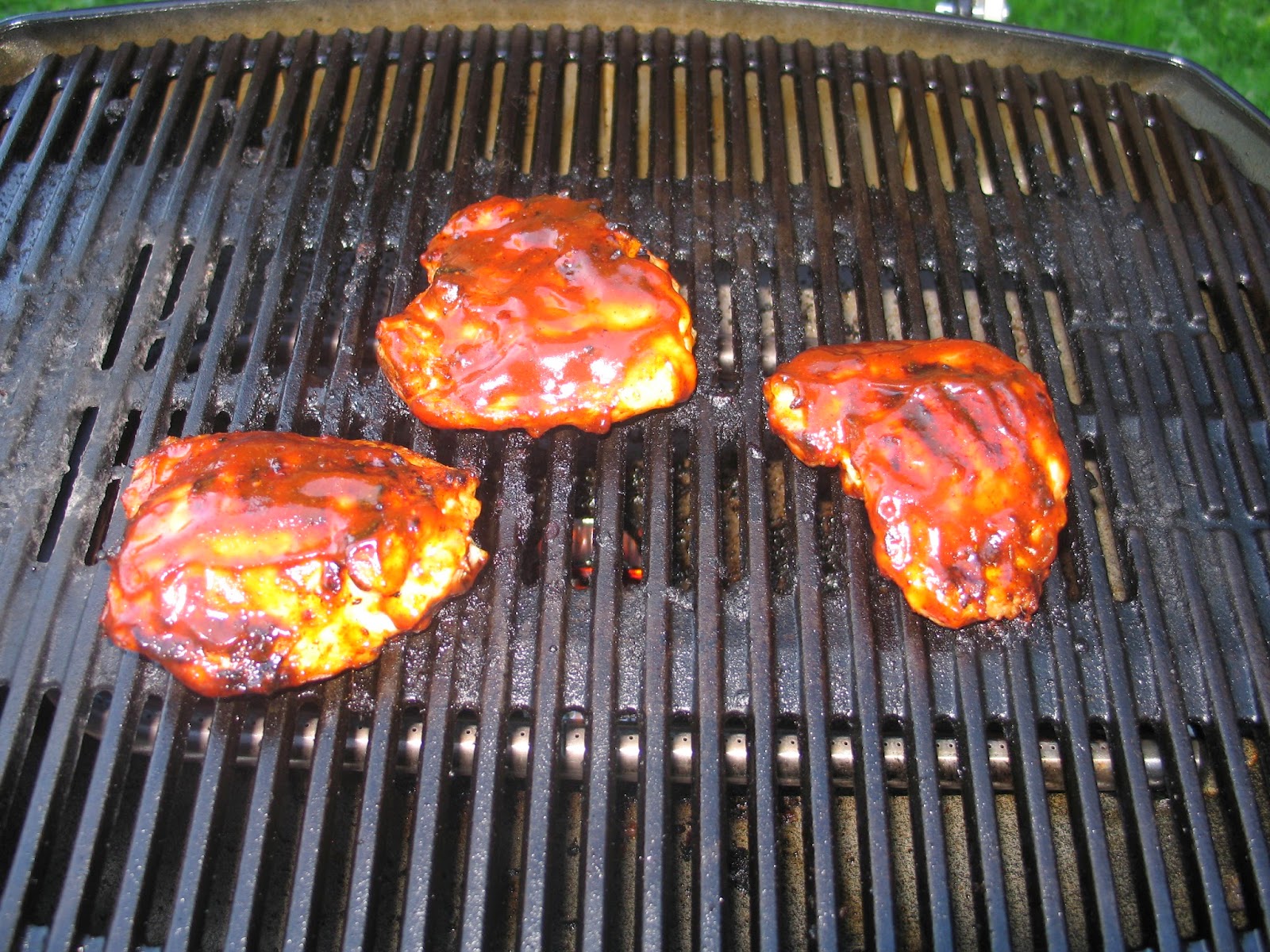 Sherry's Place Chicken thighs on the grill tonight