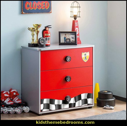 Decorating theme bedrooms Maries Manor car beds car racing theme