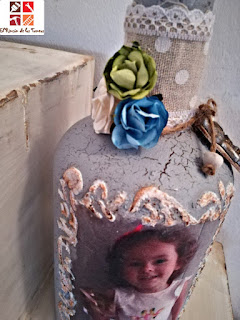 botella shabby chic botella shabby chic
