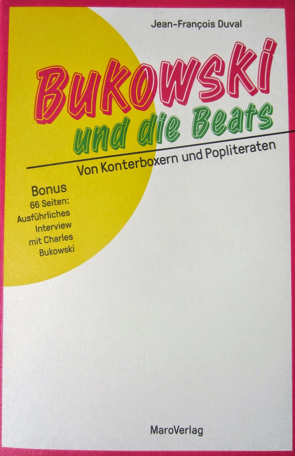 «Bukowski und die Beats», éd. allemande 2015.