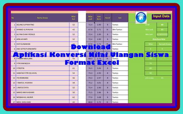 Aplikasi Konversi Nilai Ulangan Siswa Terbaru Versi 2017 Aplikasi Konversi Nilai Ulangan Siswa Terbaru Versi 2017