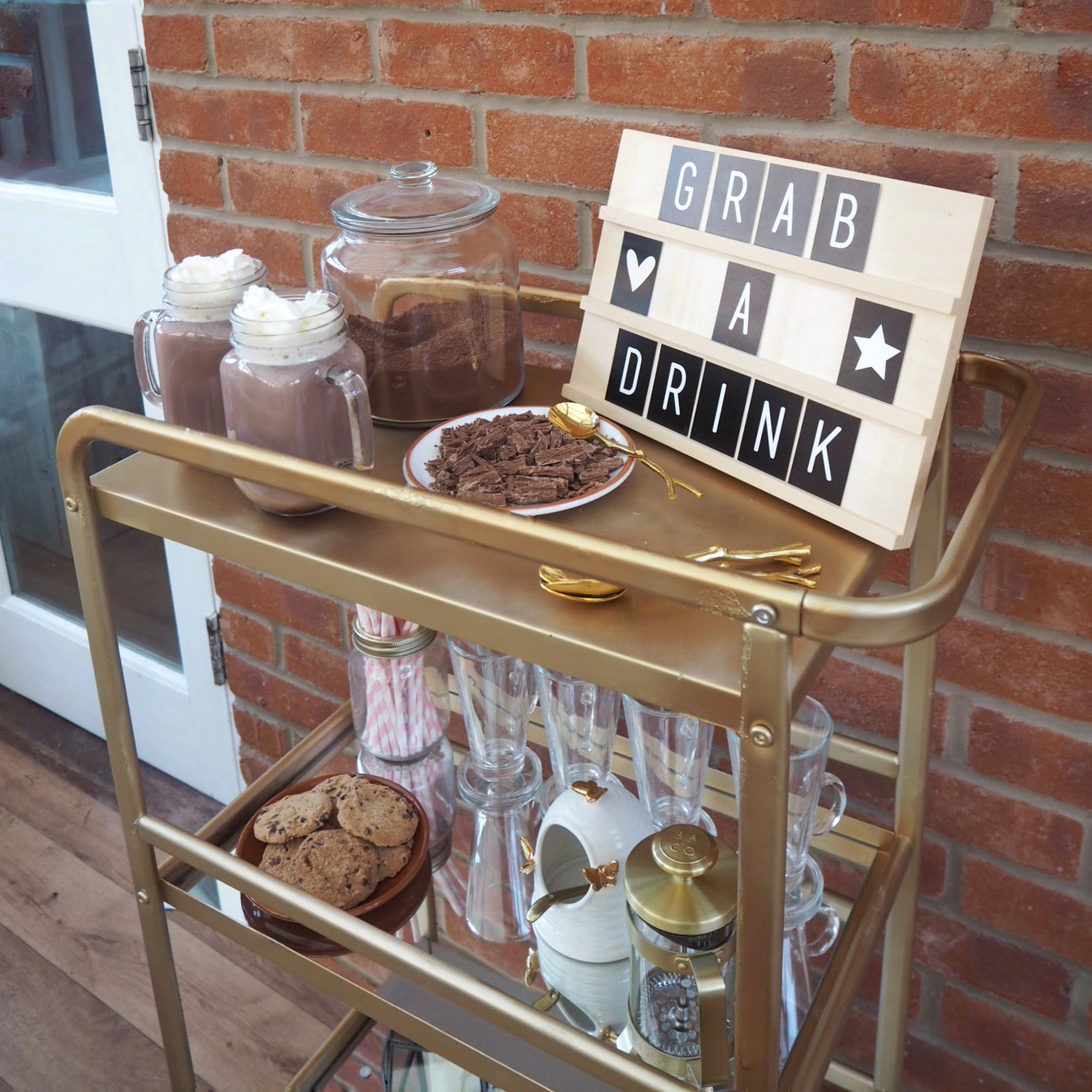 Six different ways to style a bar cart in your home Dove Cottage