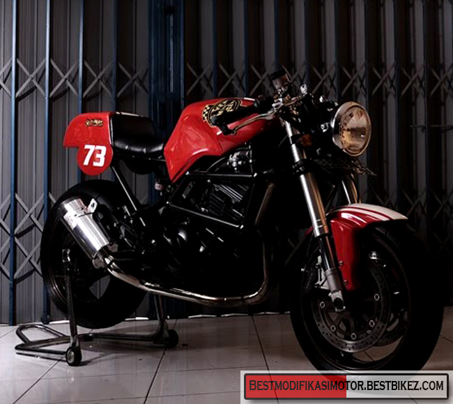 Kawasaki Ninja 250R Modifikasi Cafe  Racer  Gambar 