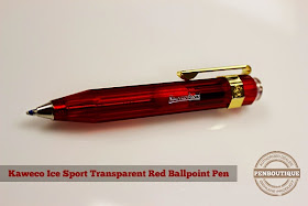 Kaweco Ice Sport Red Transparent Ballpoint Pen